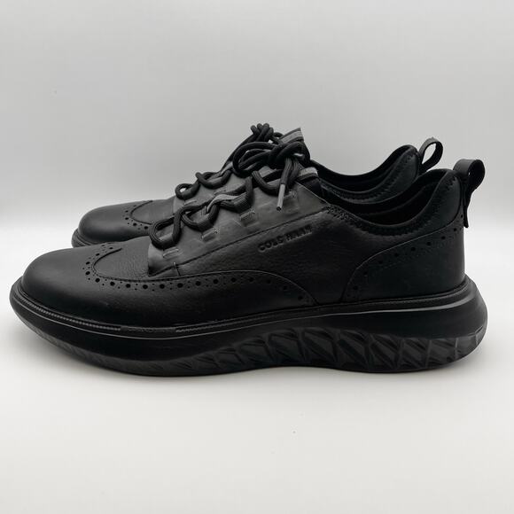 Cole Haan Mens Zerogrand WFA Oxford Shoe US 13 Wide Black Leather NIB - Picture 7 of 11